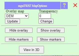 Swat Map Options