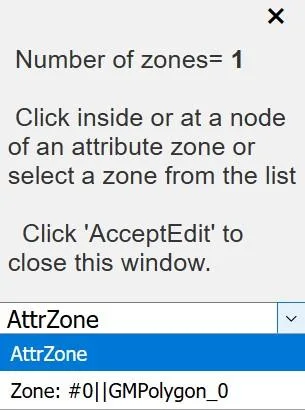 Zone Attributes window for a lake feature showing the Sources and Sinks Head Dependent tab with parameters for lake stage, bottom elevation, and leakance