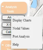 Accessing the Post Analysis tool.