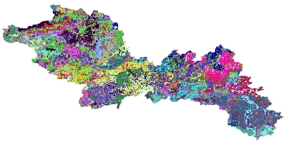 Extracted soil type map