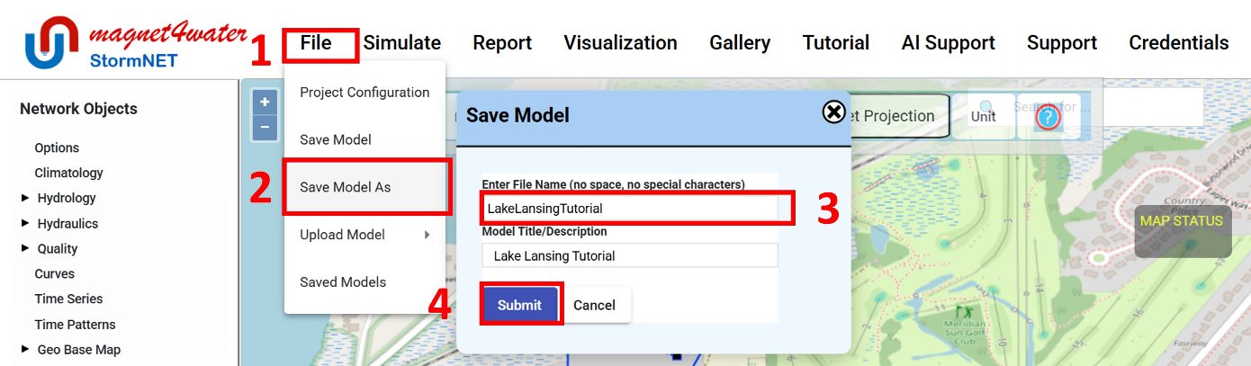 Save Model and Run Simulation